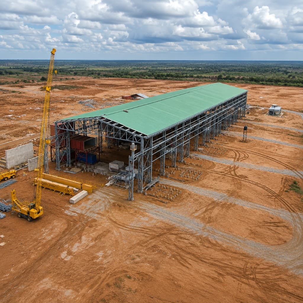 Alaoji Power House Shelter steel construction project